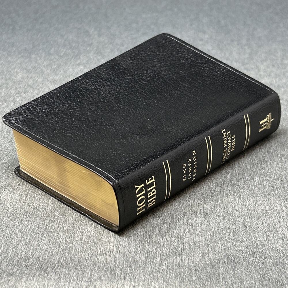 Vintage 2000 Holy Bible King James Version Large Print Compact Gilded Edge KOREA